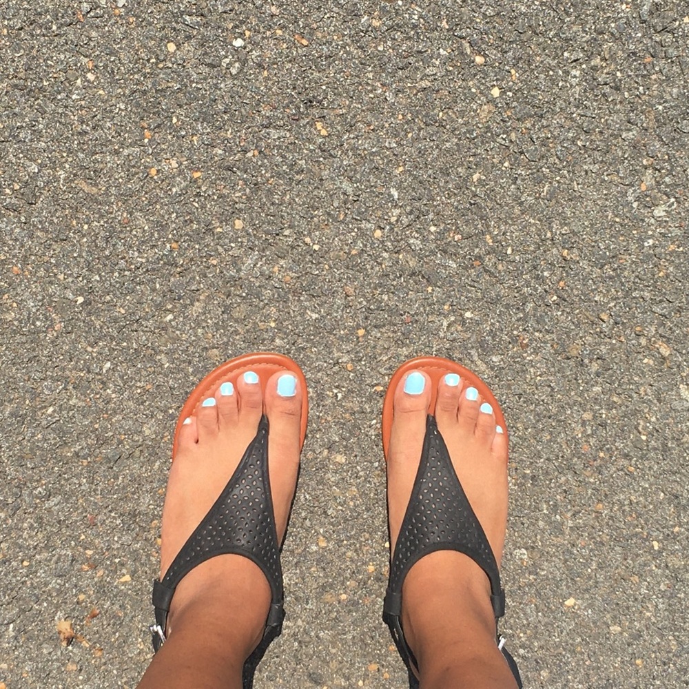 Black sandals